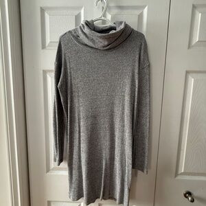 GAP Heather Gray Cowl Neck Sweater
